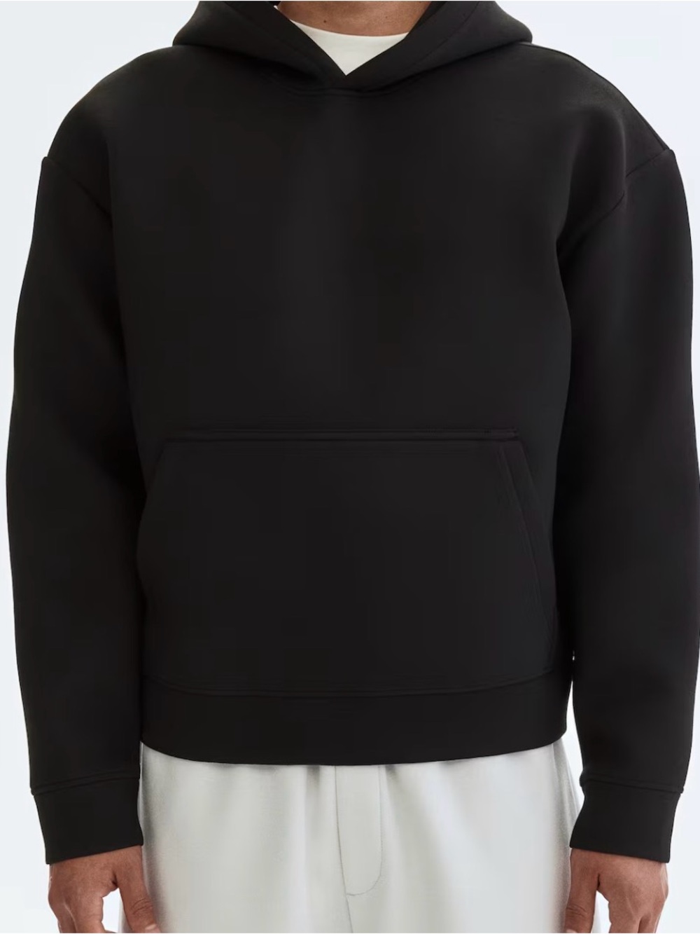 Black Loose Fitting Pullover Hoodie Sweater - Classic Cozy Style